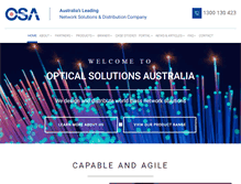 Tablet Screenshot of opticalsolutions.com.au